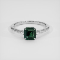 2.30 Ct. Green Sapphire Ring, Platinum 950 1