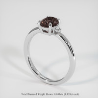 0.85 Ct. Sapphire Ring, Platinum 950 2