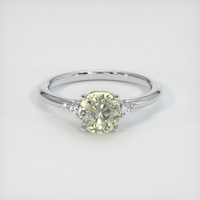 1.60 Ct. Yellow Sapphire Ring, Platinum 950 1