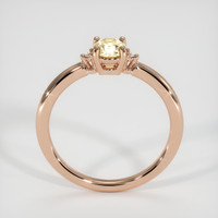 0.55 Ct. Bi Color Sapphire Ring, 14K Rose Gold 3