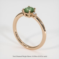 0.73 Ct. Gemstone Ring, 14K Rose Gold 2