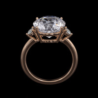 5.38 Ct. Gemstone Ring, 14K Rose Gold 3