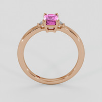 1.43 Ct. Pink Sapphire Ring, 14K Rose Gold 3
