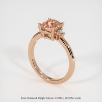 2.33 Ct. Padparadscha Sapphire Ring, 14K Rose Gold 2