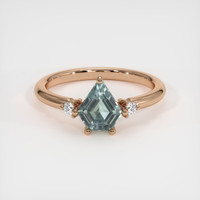1.26 Ct. Sapphire Ring, 14K Rose Gold 1