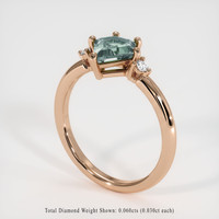 1.26 Ct. Sapphire Ring, 14K Rose Gold 2