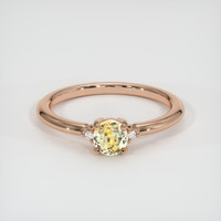 0.55 Ct. Bi Color Sapphire Ring, 18K Rose Gold 1