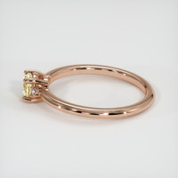 0.55 Ct. Bi Color Sapphire Ring, 18K Rose Gold 4