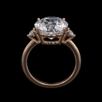 5.38 Ct. Gemstone Ring, 18K Rose Gold 3