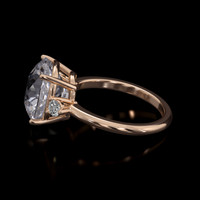 5.38 Ct. Gemstone Ring, 18K Rose Gold 4