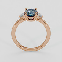 2.03 Ct. Bi Color Sapphire Ring, 18K Rose Gold 3
