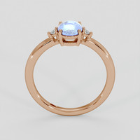 2.11 Ct. Blue Sapphire Ring, 18K Rose Gold 3