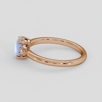 2.11 Ct. Blue Sapphire Ring, 18K Rose Gold 4