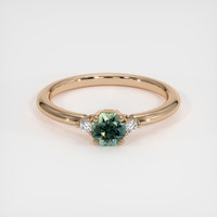 0.79 Ct. Sapphire Ring, 18K Rose Gold 1