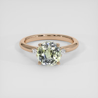 2.16 Ct. Bi Color Sapphire Ring, 18K Rose Gold 1