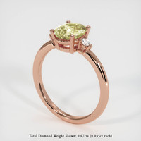 1.97 Ct. Sapphire Ring, 18K Rose Gold 2
