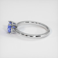 0.67 Ct. Blue Sapphire Ring, 10K White Gold 4