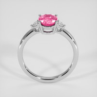 2.12 Ct. Pink Sapphire Ring, 10K White Gold 3