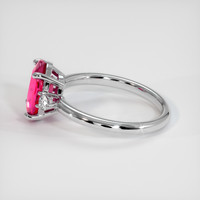 2.10 Ct. Purplish Red Ruby Ring, 10K White Gold 4