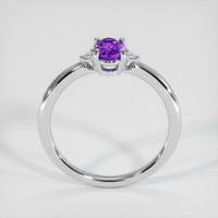 0.91 Ct. Purple Sapphire Ring, 10K White Gold 3