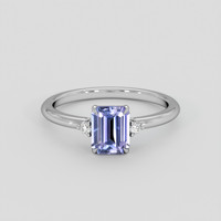 1.32 Ct. Violet Sapphire Ring, 10K White Gold 1
