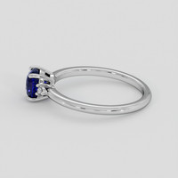 1.15 Ct. Blue Sapphire Ring, 10K White Gold 4
