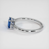 1.29 Ct. Blue Sapphire Ring, 10K White Gold 4