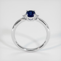 1.08 Ct. Blue Sapphire Ring, 14K White Gold 3