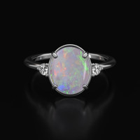 1.61 Ct. Gemstone Ring, 14K White Gold 1