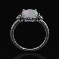 1.61 Ct. Gemstone Ring, 14K White Gold 3