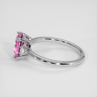 2.04 Ct. Pink Sapphire Ring, 14K White Gold 4