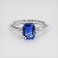 2.02 Ct. Sapphire Ring, 14K White Gold 1