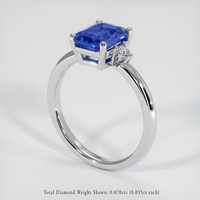 2.02 Ct. Sapphire Ring, 14K White Gold 2