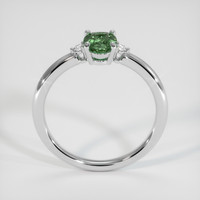 0.73 Ct. Green Sapphire Ring, 14K White Gold 3
