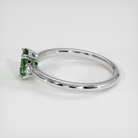 0.73 Ct. Green Sapphire Ring, 14K White Gold 4