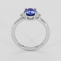 1.54 Ct. Blue Sapphire Ring, 14K White Gold 3