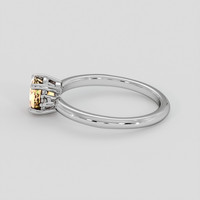 1.02 Ct. Padparadscha Sapphire Ring, 14K White Gold 4