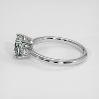 1.79 Ct. Bluish Green Sapphire Ring, 14K White Gold 4