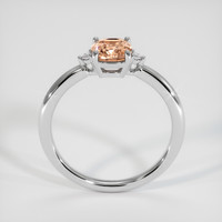 1.63 Ct. Padparadscha Sapphire Ring, 14K White Gold 3