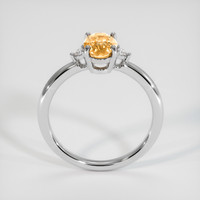 2.00 Ct. Padparadscha Sapphire Ring, 14K White Gold 3