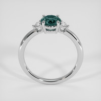 1.20 Ct. Bluish Green Sapphire Ring, 14K White Gold 3