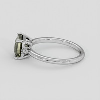 1.91 Ct. Green Sapphire Ring, 14K White Gold 4