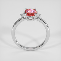 1.29 Ct. Padparadscha Sapphire Ring, 14K White Gold 3