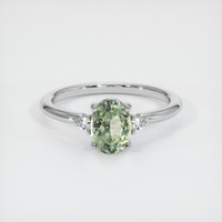 1.33 Ct. Sapphire Ring, 14K White Gold 1