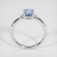 1.67 Ct. Greyish Blue Sapphire Ring, 14K White Gold 3