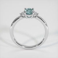 0.73 Ct. Sapphire Ring, 14K White Gold 3