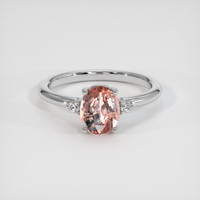 2.00 Ct. Sapphire Ring, 14K White Gold 1