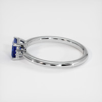 0.42 Ct. Sapphire Ring, 18K White Gold 4