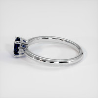 1.08 Ct. Sapphire Ring, 18K White Gold 4