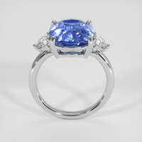 7.06 Ct. Blue Sapphire Ring, 18K White Gold 3